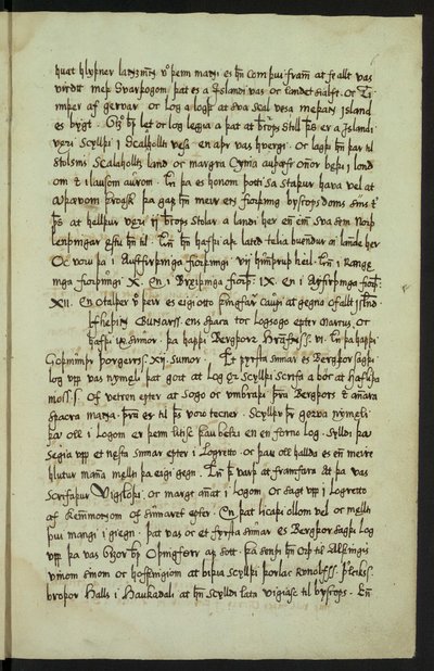 Copy of Íslendingabók by Jón Erlendsson, stored at Árni Magnússon Institute (page 15/25) by Jón Erlendsson